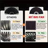 Comparison of three types of folding hand fans: fabric, ribs, and bamboo ribs.