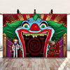 Evil Clown Circus Halloween Photography Backdrop