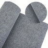Demonstration of the self-adhesive solid color runner rug being cut into shape and used for home decor.