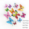 A collection of colorful 3D butterfly wall stickers in various sizes and colors.