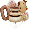 Capybara Cartoon Foil Balloon Set for Birthday Parties