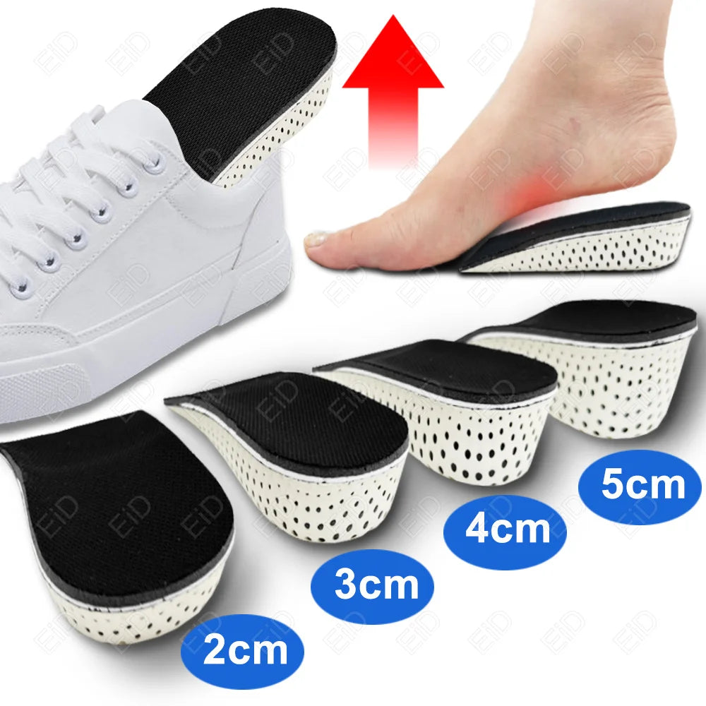 Invisible Height Increase Shoe Insoles with Arch Support