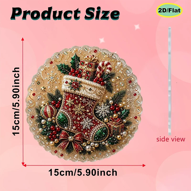 Pearl Diamond Painting Christmas Ornament Craft Kit