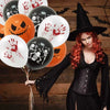 Scary Bloody Hand & Skull Latex Balloons (12-inch) for Halloween Party Decor