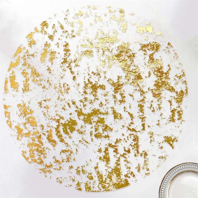 Gold Foil Disposable Placemats for Parties & Events
