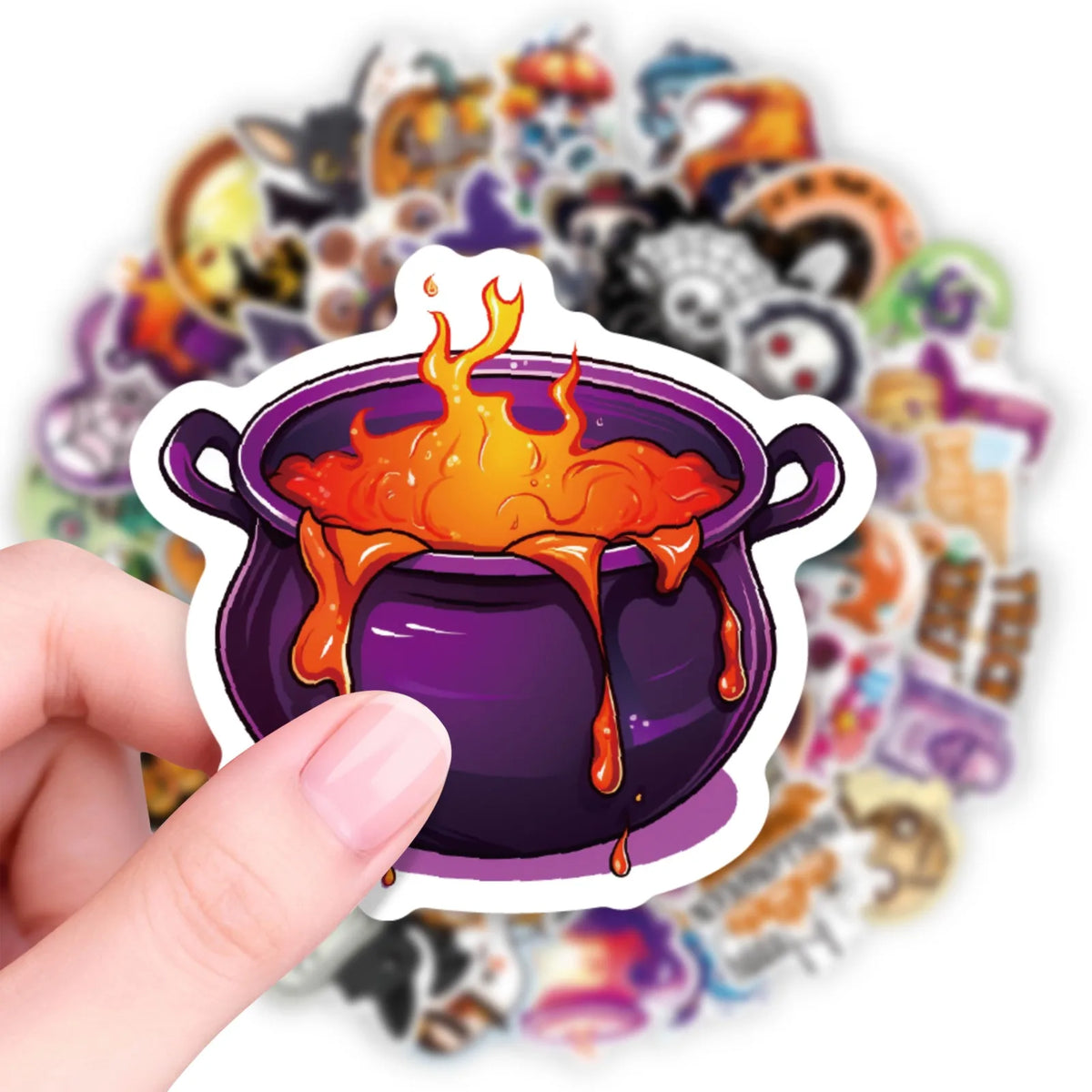Halloween Sticker Pack – 50 Waterproof Die-Cut Decals