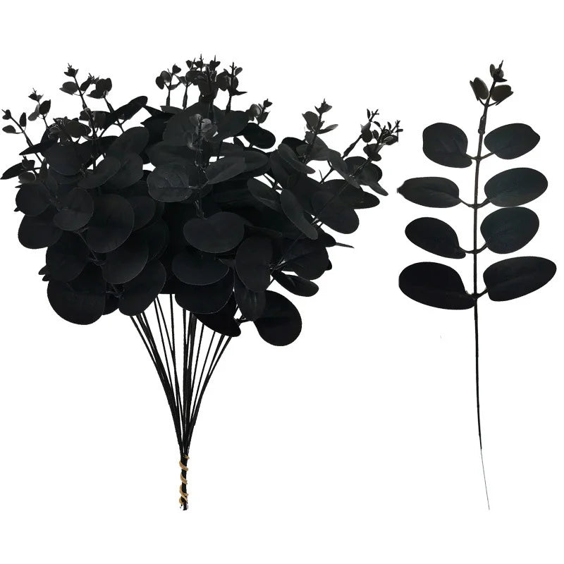 Artificial Eucalyptus Leaf Stems – Silk Greenery for Weddings & Home Decor