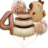 Capybara Cartoon Foil Balloon Set for Birthday Parties