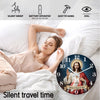 Sacred Heart Wooden Wall Clock with Silent Quartz Movement