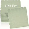 Scalloped Cocktail Napkins, 2-Ply Premium Disposable Paper Napkins (100 Pack)
