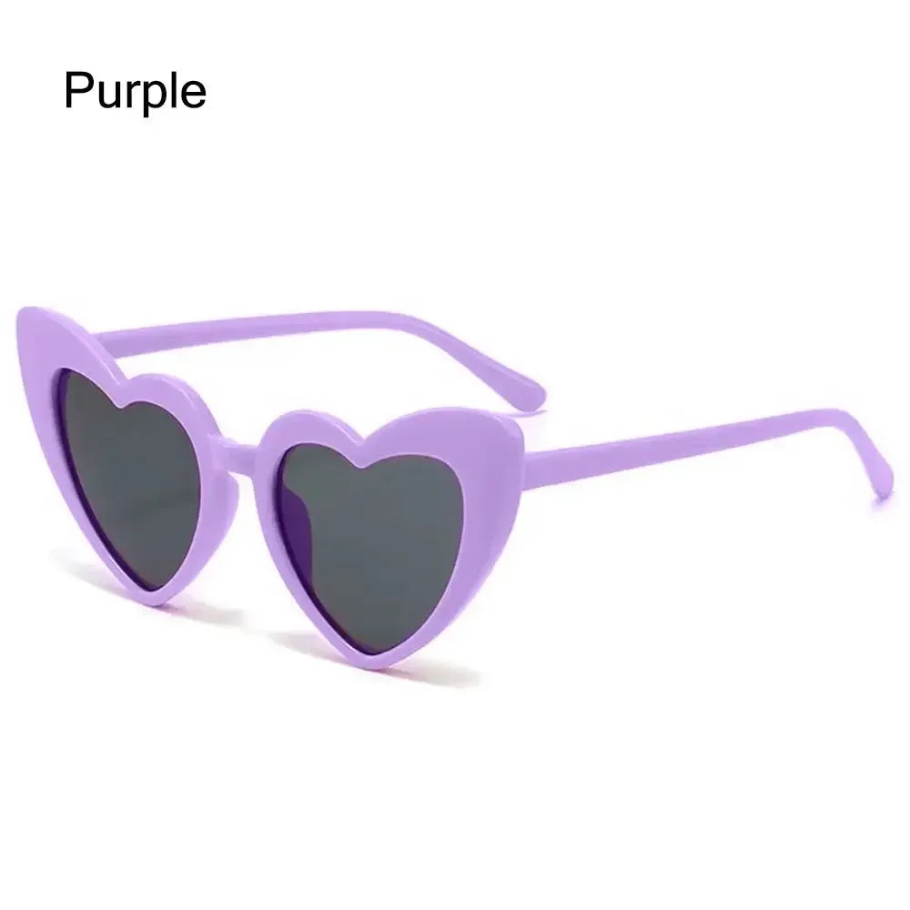 Kids Heart-Shaped Sunglasses with UV400 Protection