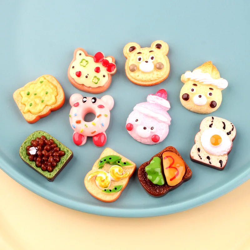 Miniature Dollhouse Food Set with Snacks, Cakes, Drinks & Wine