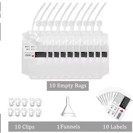 Reusable PVC Blood Drink Bags for Halloween Parties