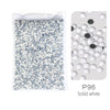 Bag of P96 solid white glass rhinestones mixed sizes