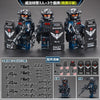 A set of three fully armored SWAT miniatures featuring detailed paint applications and accessories.