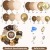 153-Piece Brown & Gold Balloon Garland Arch Kit