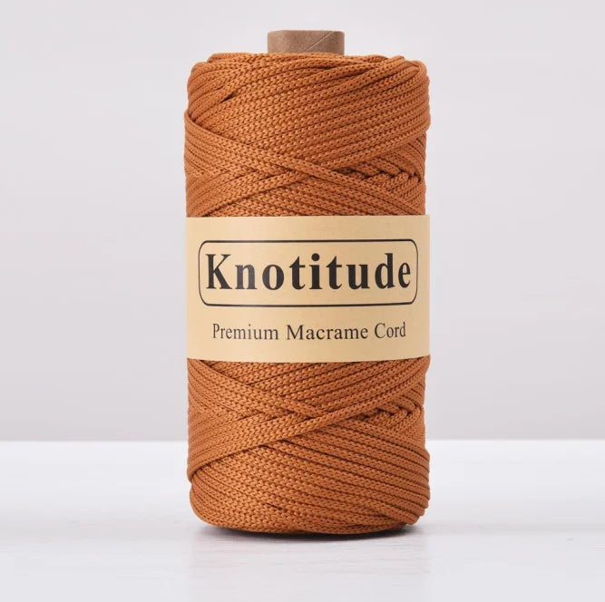 4mm Polyester Macrame Cord - 300g Spool for Knitting & DIY Crafts