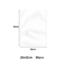 A rectangular clear cellophane treat bag with dimensions 20cm by 32cm, packaged in a set of 50 pieces.