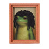 Whimsical Frog Wooden Fridge Magnets with Retro Charm