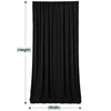 Black wrinkle-free solid color backdrop curtain for parties and photography