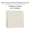 A stack of beige peel-and-stick waterproof wall tiles for kitchen and bathroom backsplashes.