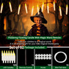 Set of 12 LED floating candles with magic wand remote and hooks for a magical theme party