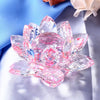 Crystal Lotus Flower Feng Shui Decorative Ornament