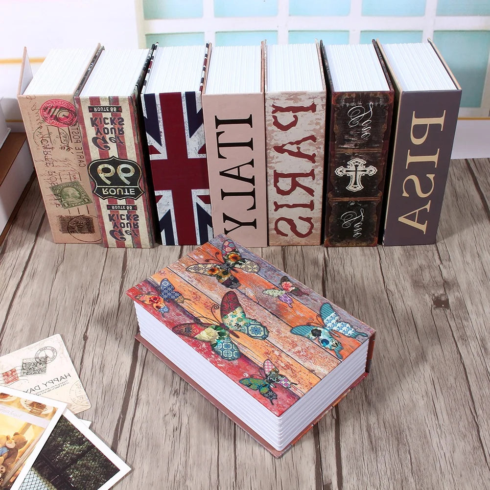A collection of hardcover books with various spines and designs displayed in a row.