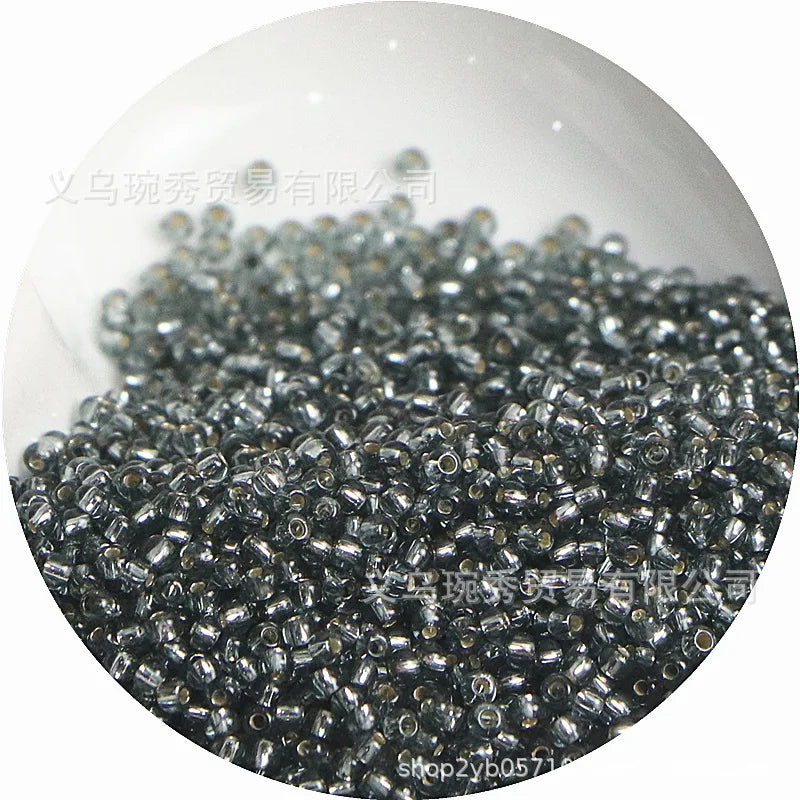 Silver Rice Glass Beads for Jewelry Making