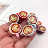 Kawaii Latte Coffee Cup Charms for DIY Jewelry Making