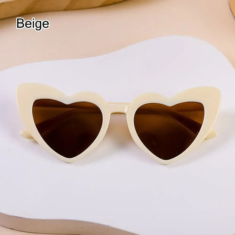 Kids Heart-Shaped Sunglasses with UV400 Protection