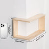 Corner Floating Wooden Wall Shelves for Home Decor