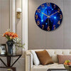 Modern Geometric Glass Wall Clock with Silent Quartz Movement