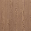 Close-up of light brown wood grain wall tiles with vertical plank texture.
