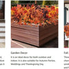 Künstlicher Blumenkranz mit Herbstfarben für Outdoor-Dekoration
