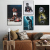 A set of three framed posters featuring images of Muhammad Ali boxing in black and white tones.