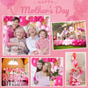 A pink and gold balloon garland arch kit featuring various balloons for celebrations.