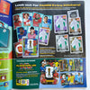 A box of Panini 2026 FIFA World Cup Official Sticker Collection featuring various football players and stickers.