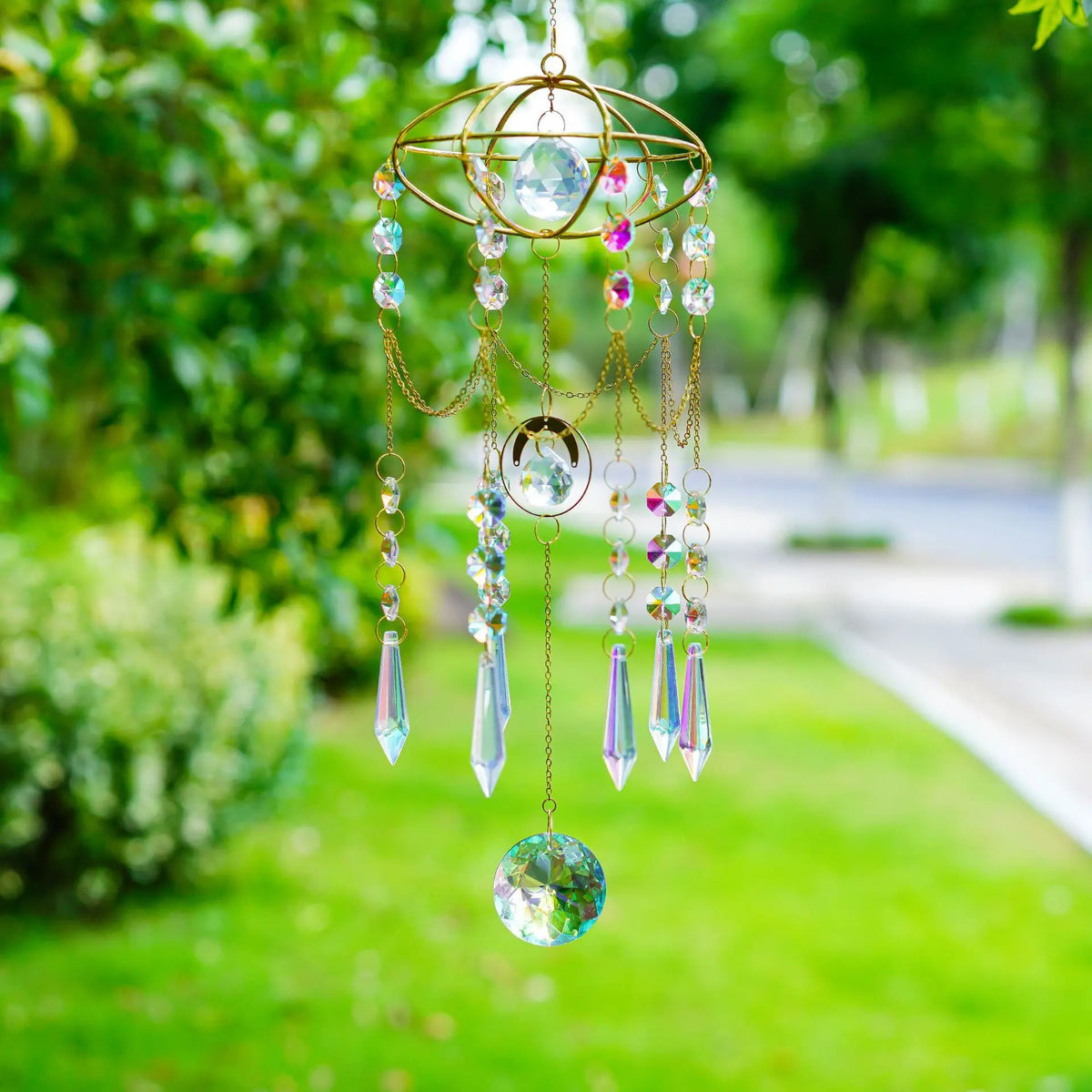 Crystal Prism Wind Chime Garland