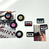 Retro Cassette Tape Fridge Magnets (Set of 4)