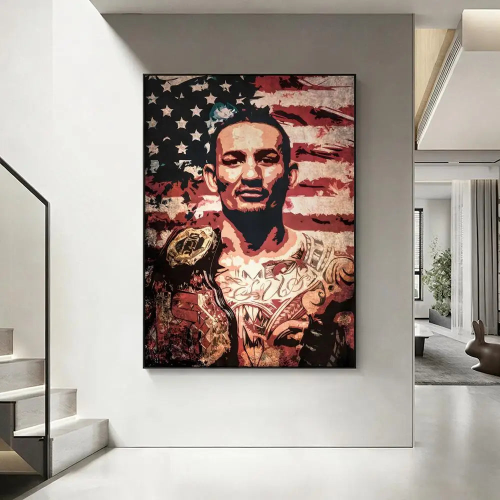 Aesthetic MMA Fighter Wall Art Poster – Waterproof & Easy to Stick
