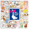 A collection of funny goose cartoon vinyl decals featuring various goose characters and sayings for DIY decor.