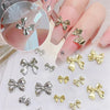 Gold Bowknot Nail Art Charms (50-Pack)
