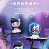 A collection of My Little Pony Magic Bottle collectible figurines featuring various pony characters in purple, blue, and whit
