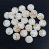 Mixed Color Resin Cabochons with Metal Foil Backing for Jewelry Making