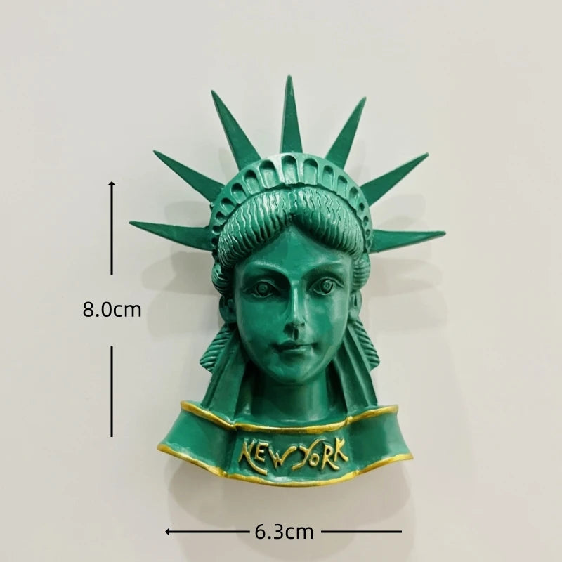 3D Resin Fridge Magnets – Iconic American Landmarks
