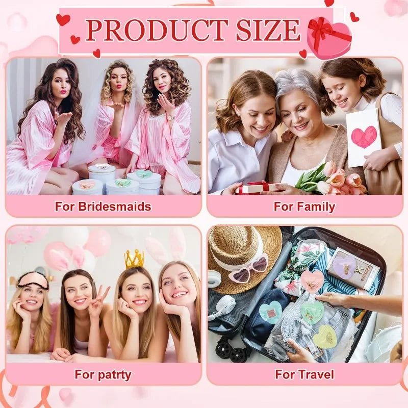 Heart-Shaped PVC Jewelry Storage Pouch