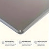 A gray metal bar sign for indoor or outdoor use with HD printing and high quality materials.