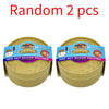 Two sets of squishy dumpling stress relief toys in yellow packaging