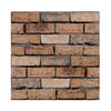 A textured pattern of rectangular, reddish-brown and gray bricks used as a wall sticker.